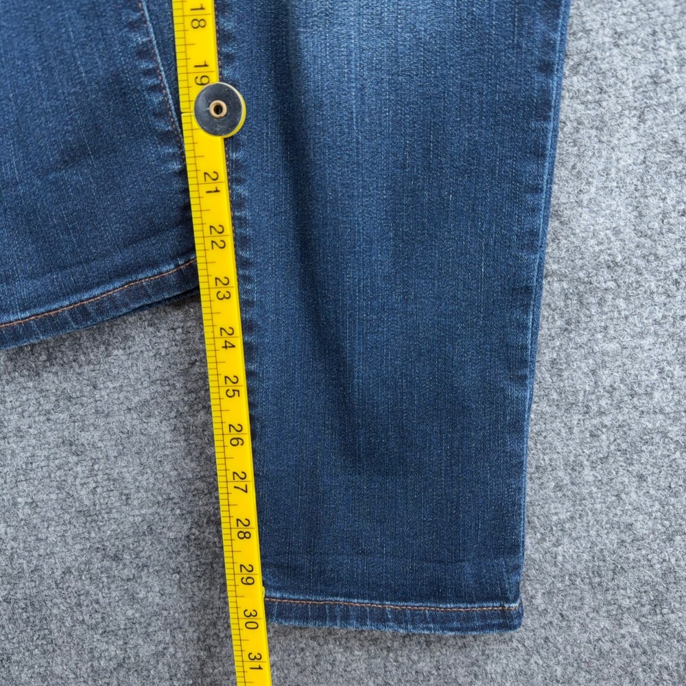 Chico's The Platinum Boyfriend Jeans Women 0 Ankle Cotton Spandex Blue‎ - Picture 8 of 9